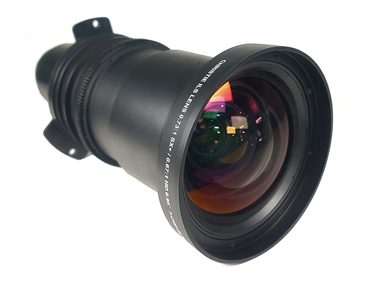 Christie 118-100110-XX ILS 3-Chip DLP Fixed Projector Lens, 0.73:1 SX+/ 0.67:1 HD 0.95" In Hard Carry Case