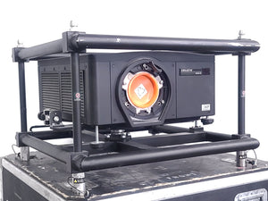 Christie HD6K-M 6,600 Lumens 1080P HD Conference Room Projector (Lamp Hours 1248 & 1248) [NO LENSES] in Wheeled Road Case