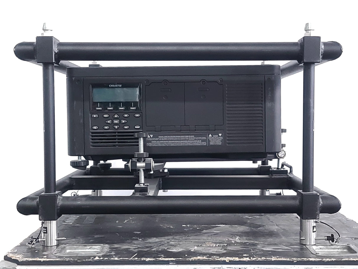 Christie HD6K-M 6,600 Lumens 1080P HD Conference Room Projector (Lamp Hours 1248 & 1248) [NO LENSES] in Wheeled Road Case