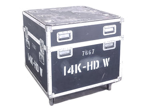 Christie HD6K-M 6,600 Lumens 1080P HD Conference Room Projector (Lamp Hours 1248 & 1248) [NO LENSES] in Wheeled Road Case