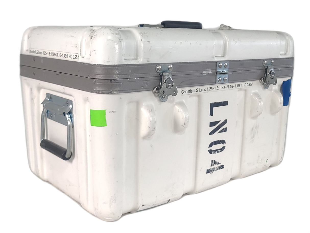 Christie 118-100111-XX ILS 3-Chip DLP Projector Lens, 1.25-1.6:1 SX+/ 1.16-1.49:1 HD 0.95" In Hard Carry Case