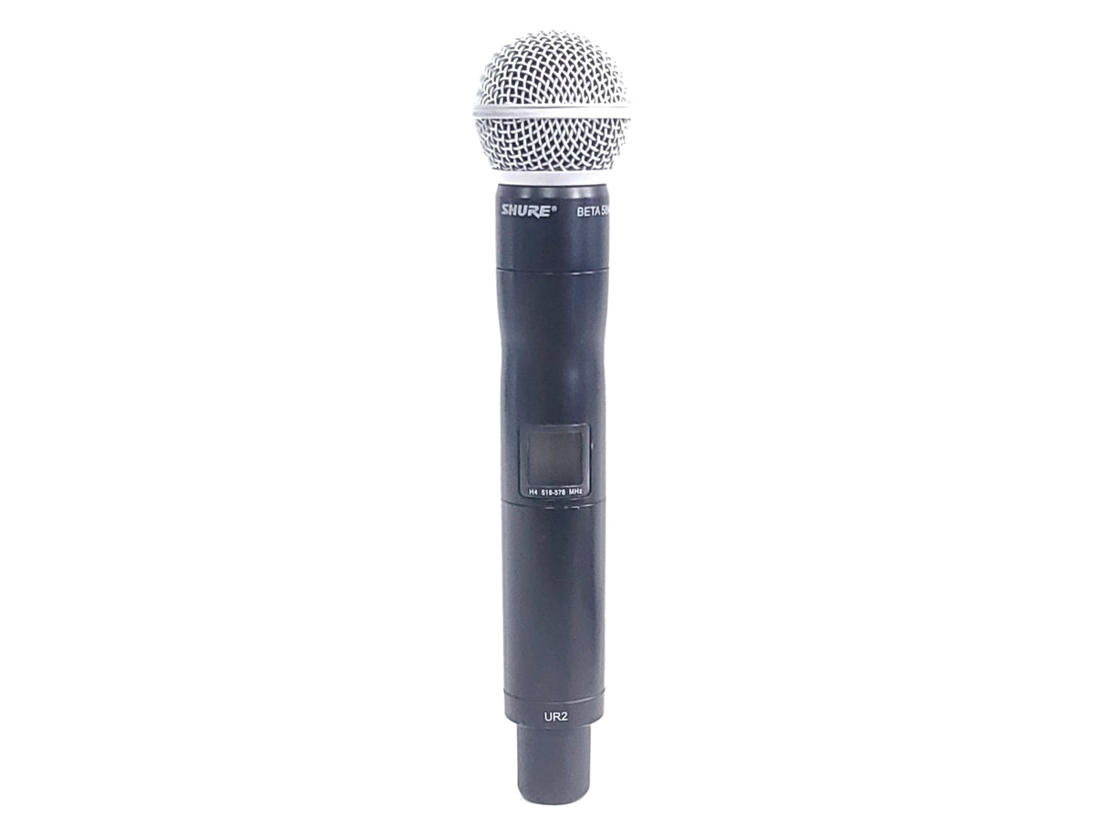 Shure UR2-H4 Wireless Handheld Transmitter w/ Shure Beta 58A Capsule (H4: 518-578 MHz)