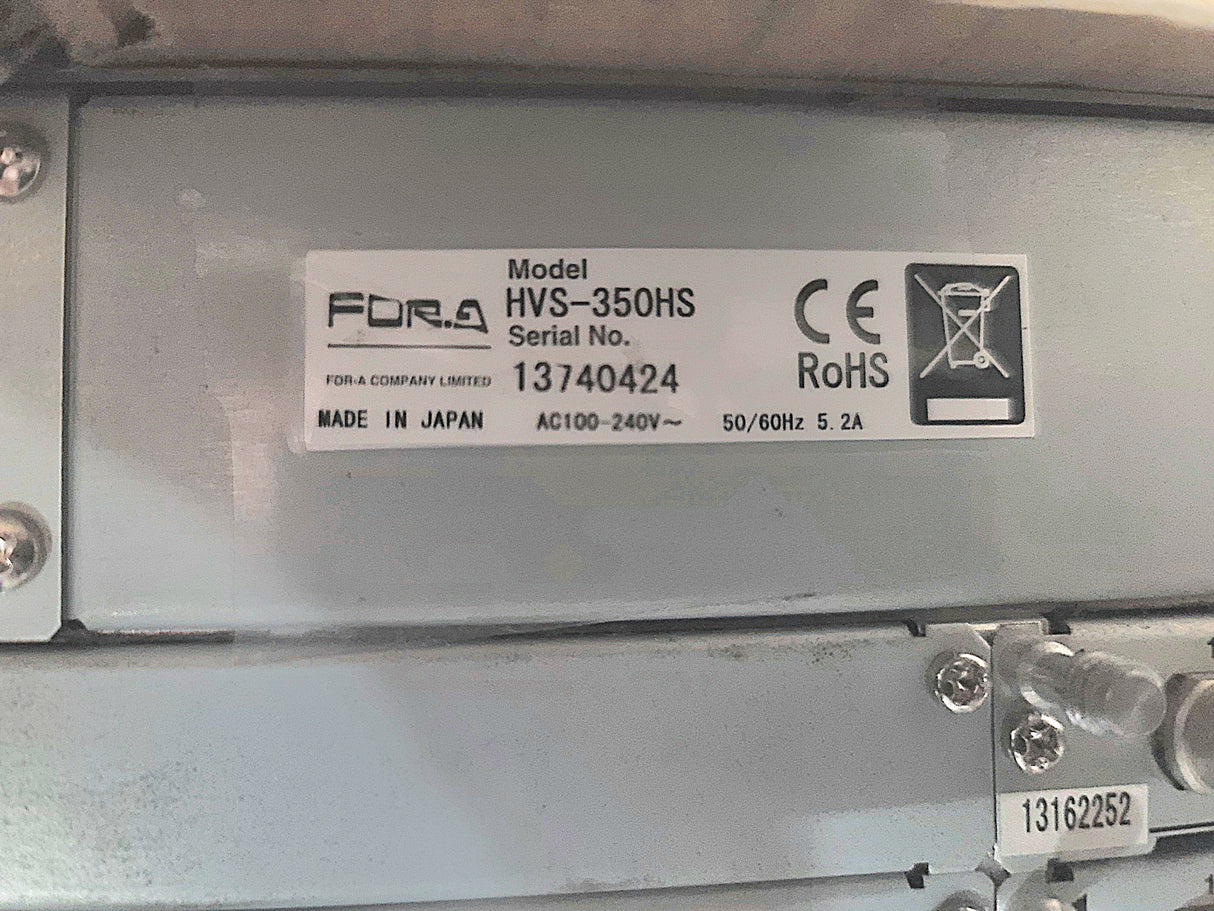 For.A HVS-350U Digital Video Switcher Board w/ For.A HVS-350HS Digital Video Switcher