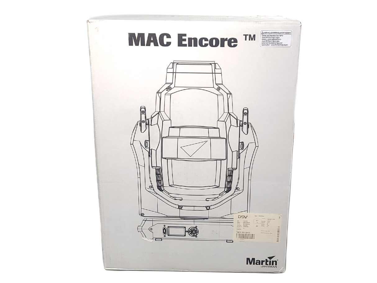 Martin Lighting Mac Encore Wash WRM Moving Head Light w/ SIP in Original Box (NEW)