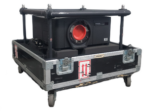 Christie HD10K-M Roadster 1080P 3DLP 10000 Lumen Large Venue Projector (Lamp Hours 511) w/ Accessories In Wheeled Road Case