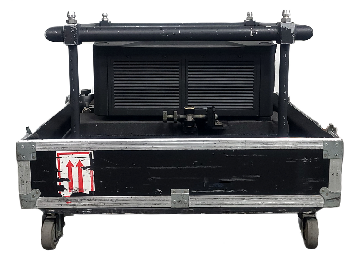 Christie HD10K-M Roadster 1080P 3DLP 10000 Lumen Large Venue Projector (Lamp Hours 511) w/ Accessories In Wheeled Road Case