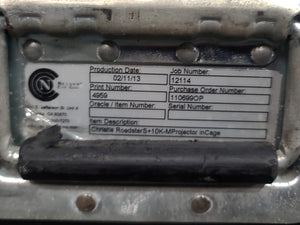 Christie HD10K-M Roadster 1080P 3DLP 10000 Lumen Large Venue Projector (Lamp Hours 511) w/ Accessories In Wheeled Road Case