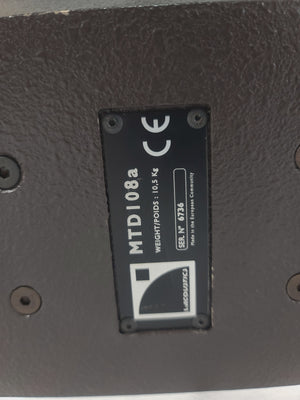 L-Acoustics MTD108a Passive 2-way Coaxial Loudspeaker w/ ETR8 Adjustable U Bracket