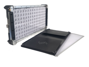 Cream Source Vortex8 2x1 RGBW 650W LED Light w/ Mount, Diffuser, Jumper Cable & Barn Doors