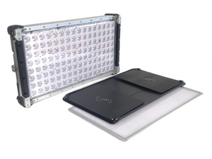 Cream Source Vortex8 2x1 RGBW 650W LED Light w/ Mount, Diffuser, Jumper Cable & Barn Doors