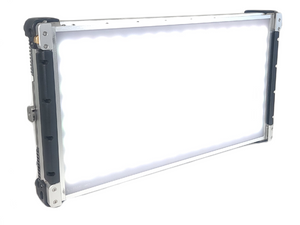 Cream Source Vortex8 2x1 RGBW 650W LED Light w/ Mount, Diffuser, Jumper Cable & Barn Doors