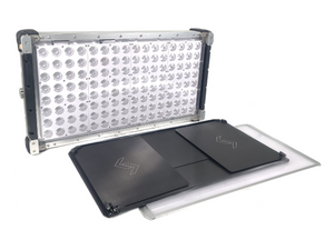 Cream Source Vortex8 2x1 RGBW 650W LED Light w/ Mount, Diffuser, Jumper Cable & Barn Doors