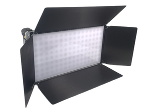Cream Source Vortex8 2x1 RGBW 650W LED Light w/ Mount, Diffuser, Jumper Cable & Barn Doors
