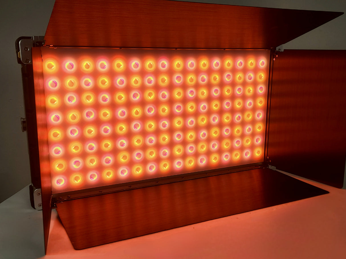 Cream Source Vortex8 2x1 RGBW 650W LED Light w/ Mount, Diffuser, Jumper Cable & Barn Doors