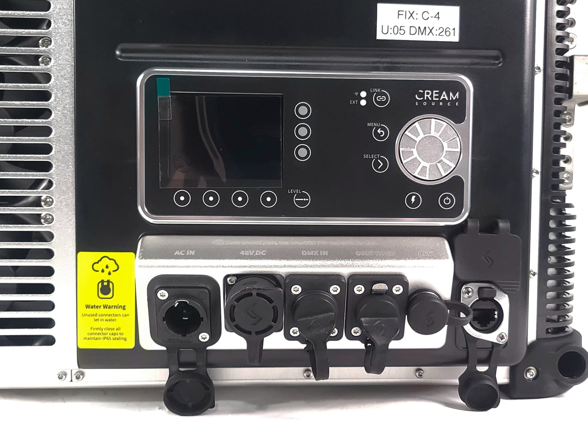 Cream Source Vortex8 2x1 RGBW 650W LED Light w/ Mount, Diffuser, Jumper Cable & Barn Doors