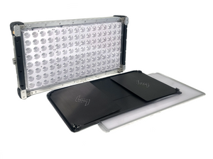 Cream Source Vortex8 2x1 RGBW 650W LED Light w/ Mount, Diffuser, Jumper Cable & Barn Doors