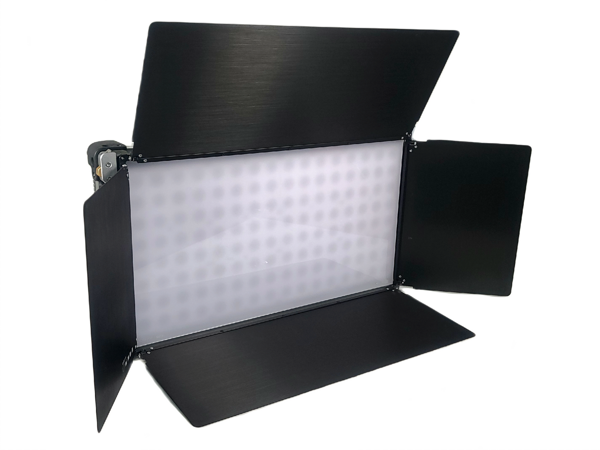 Cream Source Vortex8 2x1 RGBW 650W LED Light w/ Mount, Diffuser, Jumper Cable & Barn Doors