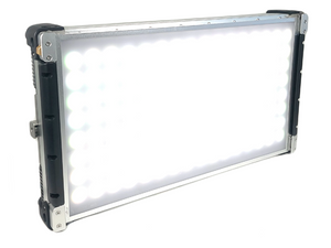 Cream Source Vortex8 2x1 RGBW 650W LED Light w/ Mount, Diffuser, Jumper Cable & Barn Doors