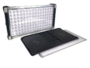 Cream Source Vortex8 2x1 RGBW 650W LED Light w/ Mount, Diffuser, Jumper Cable & Barn Doors