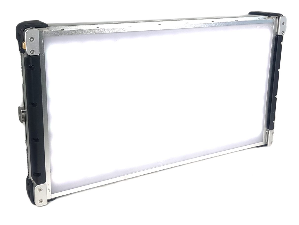 Cream Source Vortex8 2x1 RGBW 650W LED Light w/ Mount, Diffuser, Jumper Cable & Barn Doors