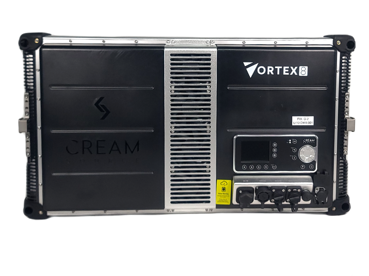 Cream Source Vortex8 2x1 RGBW 650W LED Light w/ Mount, Diffuser, Jumper Cable & Barn Doors