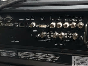 Christie Roadster HD18K 1080 HD 18000 Lumens 3-Chip DLP Digital Projector (Lamp Hours 562) in Wheeled Road Case (NO LENS)