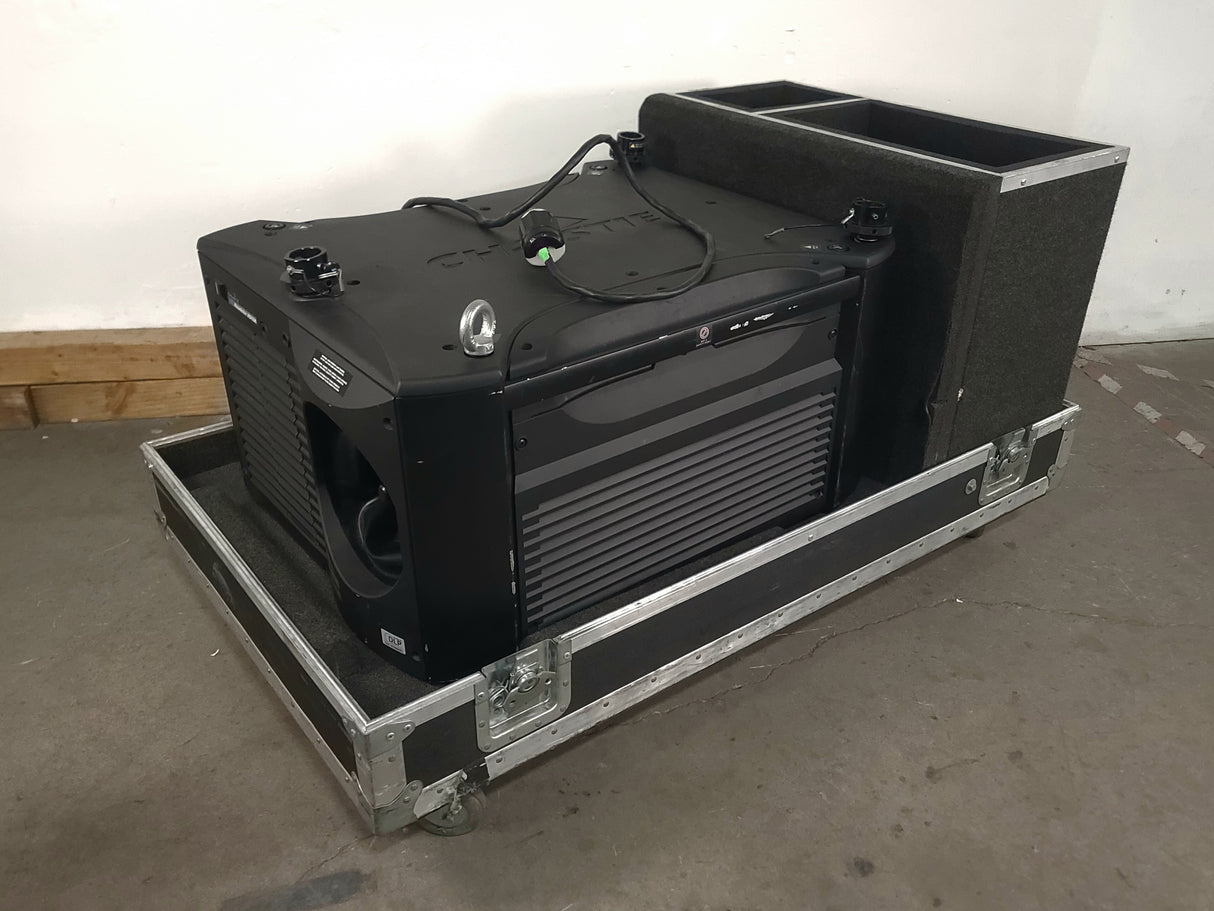 Christie Roadster HD18K 1080 HD 18000 Lumens 3-Chip DLP Digital Projector (Lamp Hours 0) in Wheeled Road Case (NO LENS)