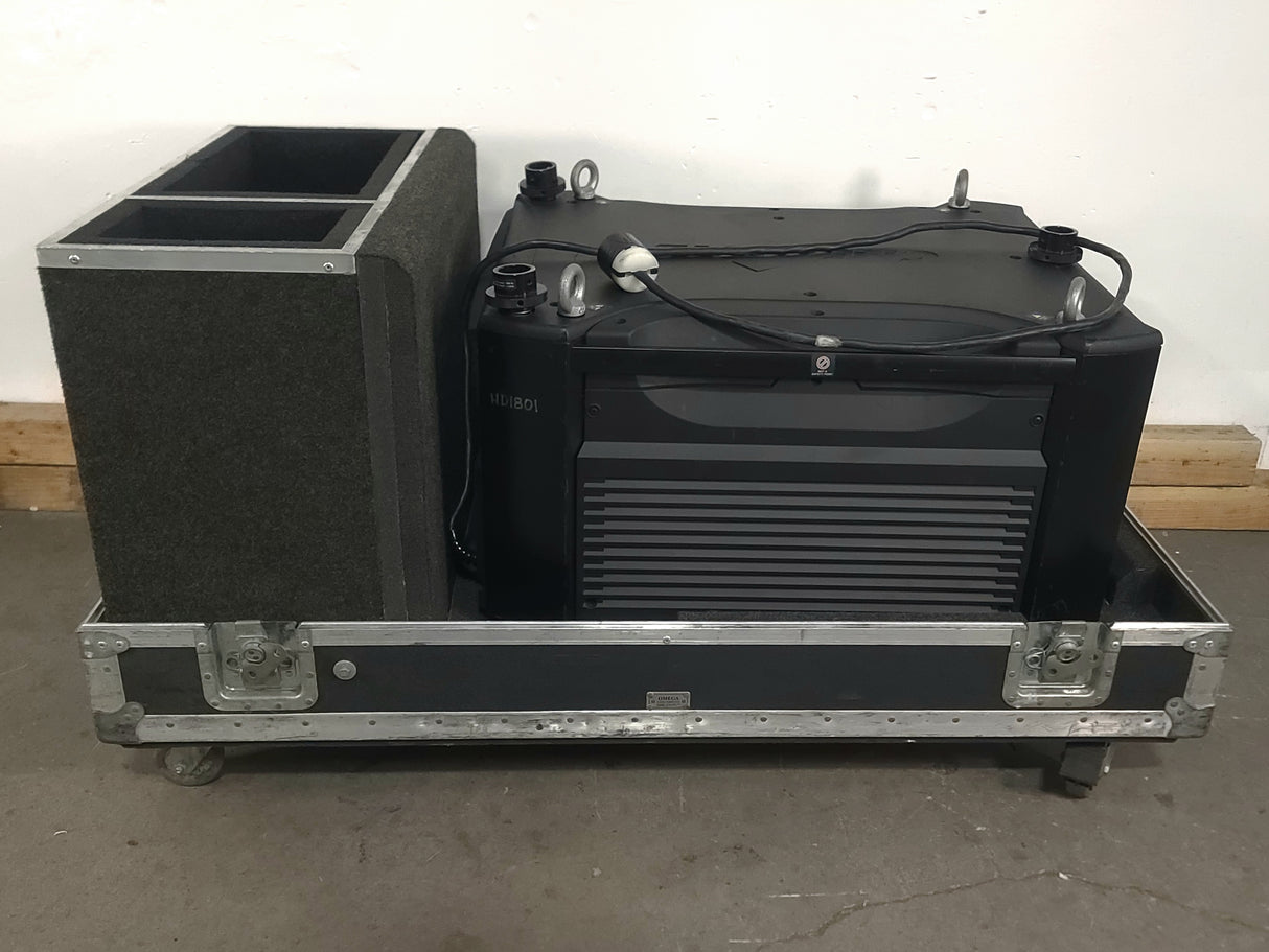 Christie Roadster HD18K 1080 HD 18000 Lumens 3-Chip DLP Digital Projector (Lamp Hours 600) in Wheeled Road Case (NO LENS)