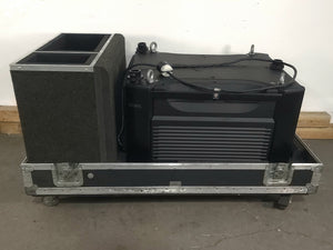 Christie Roadster HD18K 1080 HD 18000 Lumens 3-Chip DLP Digital Projector (Lamp Hours 600) in Wheeled Road Case (NO LENS)