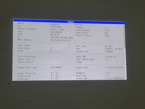 Christie Roadster HD12K 1080 HD 12000 Lumens 3-Chip DLP Digital Projector (Lamp Hours 686) w/ (2) Mounting Brackets, Remote and PSU Cable in Wheeled Road Case