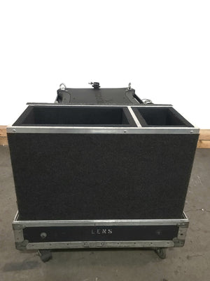 Christie Roadster HD12K 1080 HD 12000 Lumens 3-Chip DLP Digital Projector (Lamp Hours 686) w/ (2) Mounting Brackets, Remote and PSU Cable in Wheeled Road Case