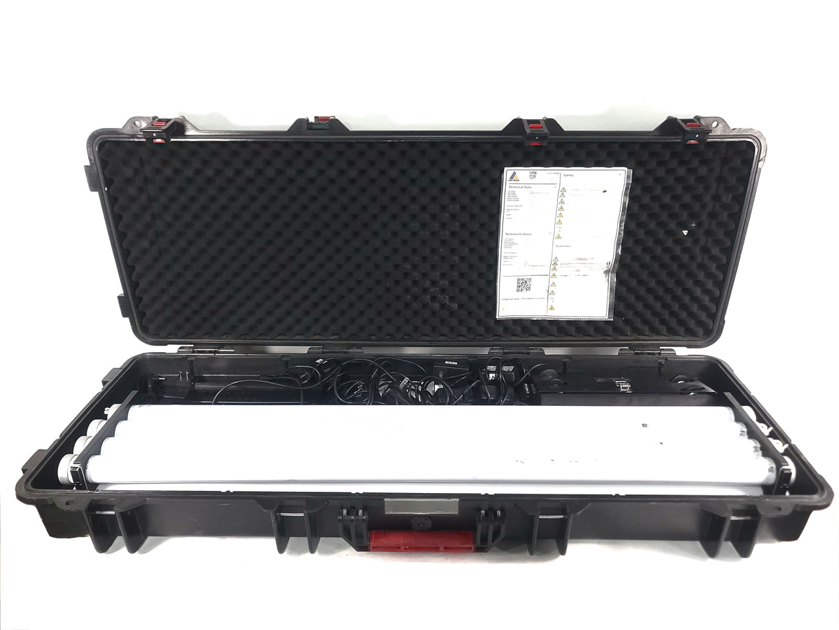 Astera AX1 PixelTube Kit – (8) RGB LED Tubes w/ Remote, Power Supplies & Mounting Hardware in Rolling Charging Case