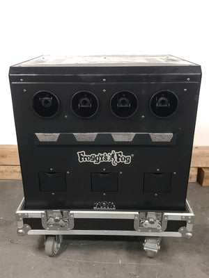 Froggy's Fog Fobbles F8 Pro Fog/Haze/Bubbles Machine in Wheeled Road Case