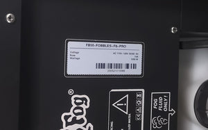 Froggy's Fog Fobbles F8 Pro Fog/Haze/Bubbles Machine in Wheeled Road Case