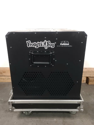 Froggy's Fog Fobbles F8 Pro Fog/Haze/Bubbles Machine in Wheeled Road Case