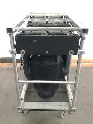 (3) Martin Viper Wash DX Moving Head Lights w/ Accessories in Steel Road Cage