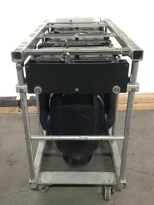 (3) Martin Viper Wash DX Moving Head Lights w/ Accessories in Steel Road Cage