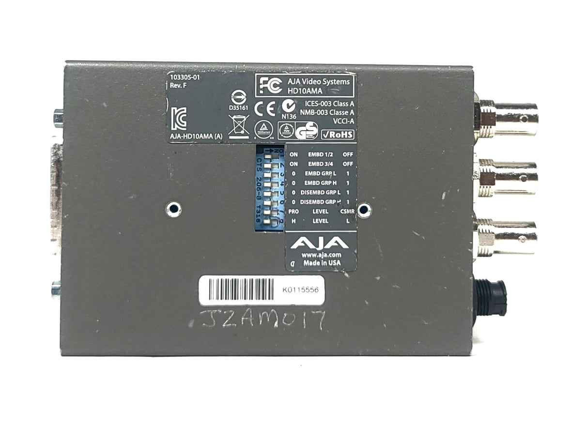AJA HD10AMA Dual Rate HD/SD 4 CH w/ PSU