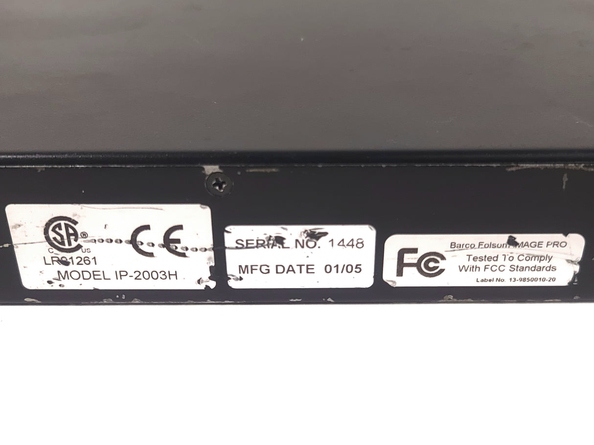 Barco Folsom IP-2003H Image Pro HD Video Converter/Scaler System