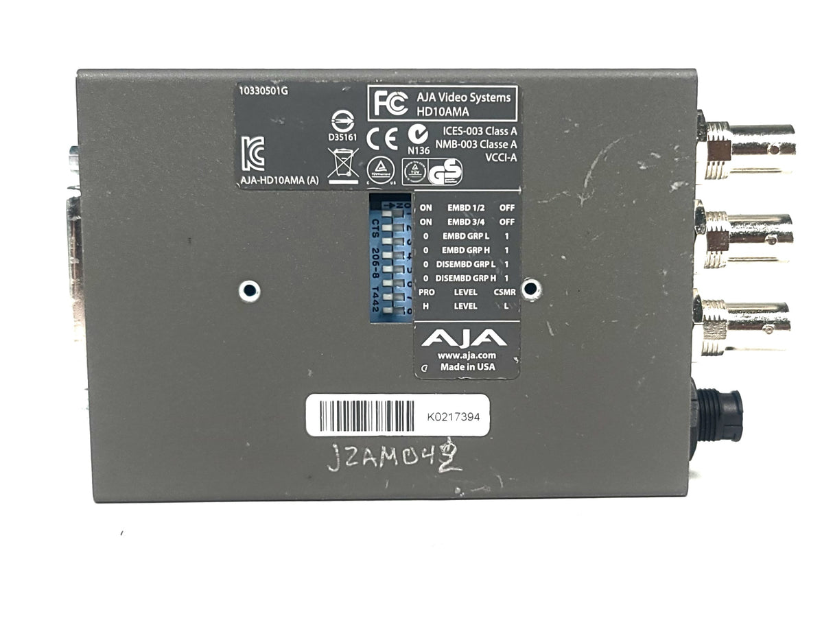 AJA HD10AMA Dual Rate HD/SD 4 CH w/ PSU