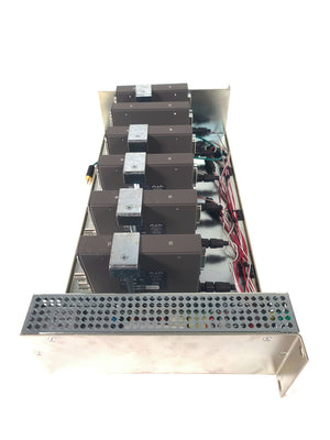 (6) AJA ROI-DVI Converters in Custom Power Rack Unit