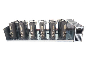 (6) AJA ROI-DVI Converters in Custom Power Rack Unit