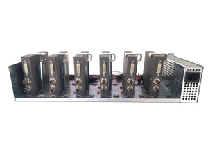 (6) AJA ROI-DVI Converters in Custom Power Rack Unit