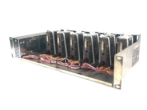 (6) AJA ROI-DVI Converters in Custom Power Rack Unit