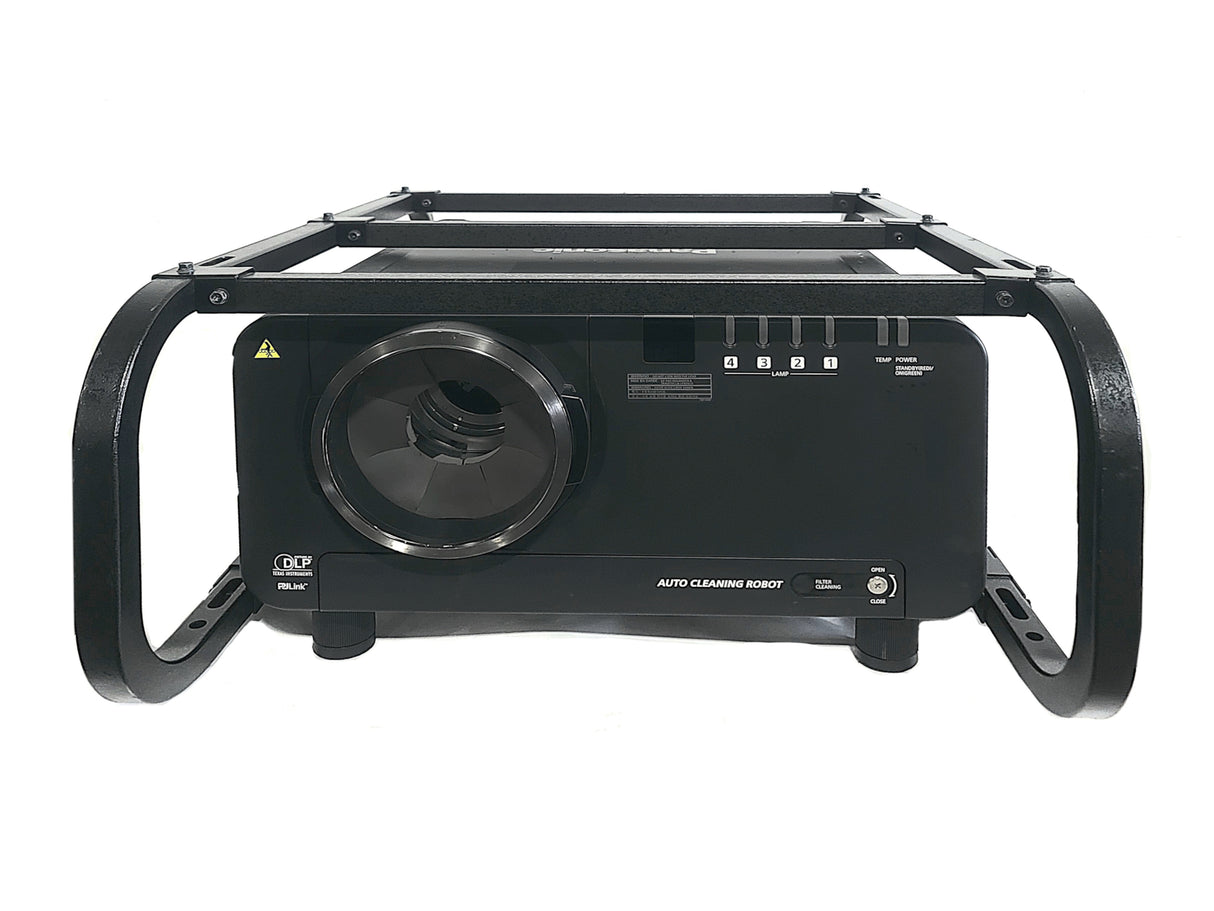 Panasonic PT-DZ12000U 12,000 Lumens WUXGA 3-Chip DLP Projector (Lamp Hours 1: 573, 2: 540, 3: 573, 4: 570) [NO LENS] in Wheeled Road Case