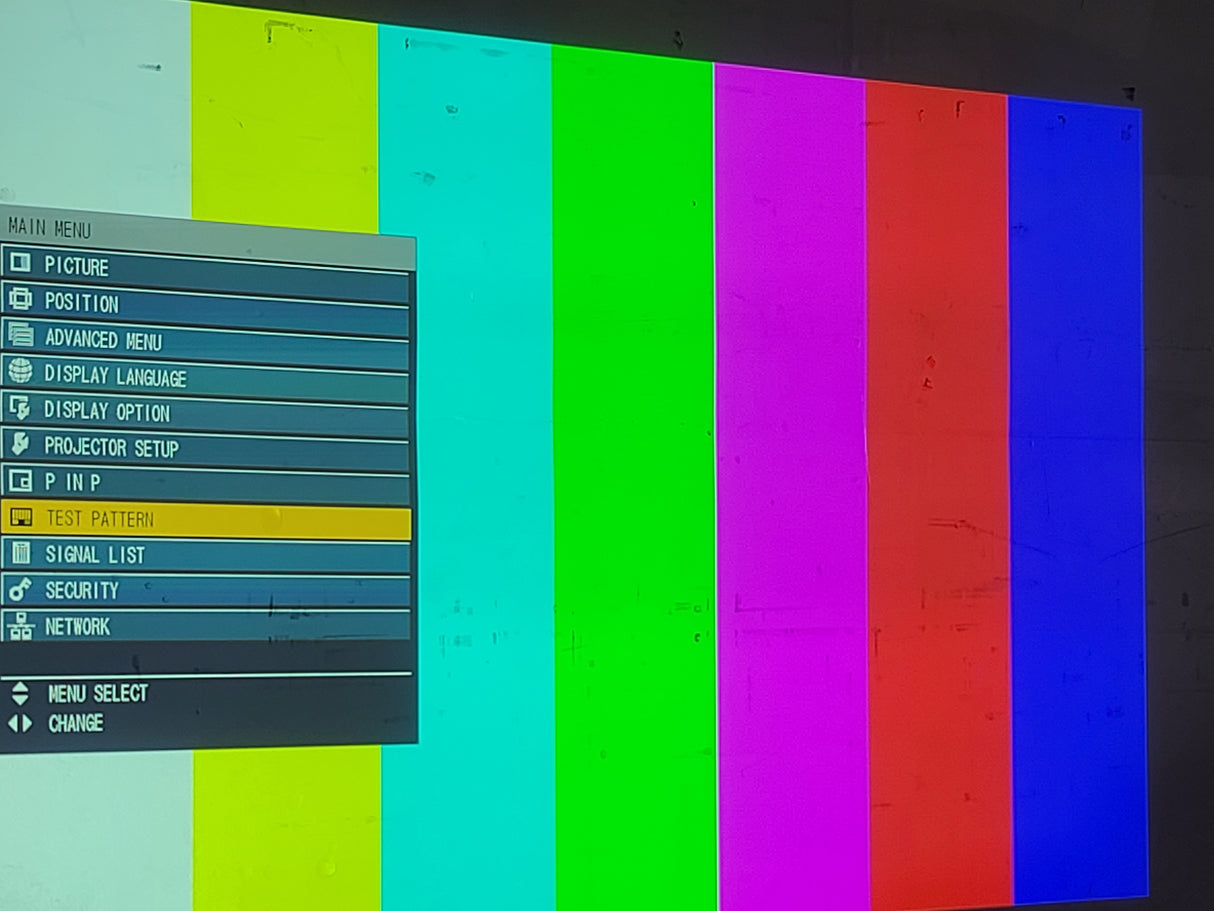 Panasonic PT-DZ12000U 12,000 Lumens WUXGA 3-Chip DLP Projector (Lamp Hours 1: 573, 2: 540, 3: 573, 4: 570) [NO LENS] in Wheeled Road Case