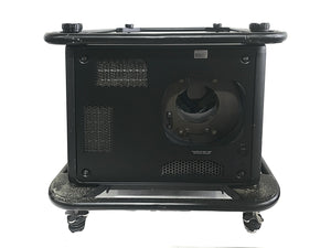 Barco HDX-W18 16,500 Lumens WUXGA 3-Chip DLP Projector (Lamp Hours 682) w/ (4) Mounting Brackets, Remote, Spare Lamp & PSU Cable in Wheeled Road Case [NO LENSE]