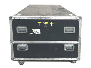 Barco FLM HD18 18,000 Lumens HD 3-Chip DLP Large Venue Projector (Lamp Hours 137) w/ (4) Mounting Brackets, Remote & PSU Cable in Wheeled Road Case (NO LENS)