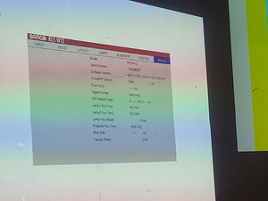 Barco RLS W12 11,000 Lumens WUXGA 1-Chip DLP (Lamp Hours 642 & 642) Large Venue Projector w/ (4) Mounting Clamps, Remote, Extra Lamp & PSU Cable in Wheeled Road Case (NO LENS)