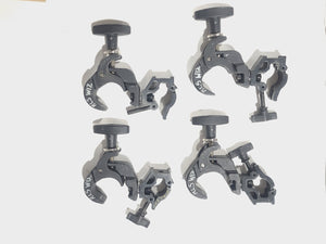 Barco RLS W12 11,000 Lumens WUXGA 1-Chip DLP (Lamp Hours 642 & 642) Large Venue Projector w/ (4) Mounting Clamps, Remote, Extra Lamp & PSU Cable in Wheeled Road Case (NO LENS)